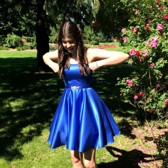 royal blue grad/prom dress - Picture 1 of 11